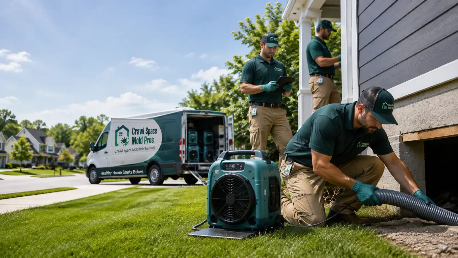 Crawl Space Mold Removal in Houston, PA